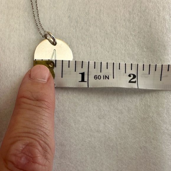 Sterling Silver‎ Engraved Initial A Disc Pendant with Silver 16 Necklace - Picture 6 of 8